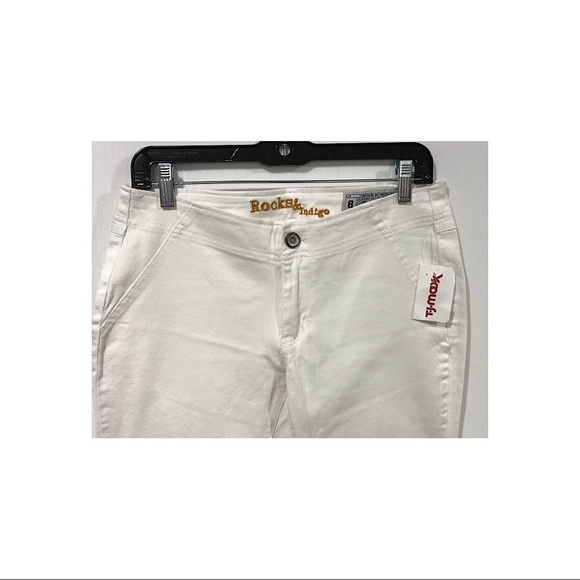 Rocks & Indigo Women's Sz 8 Bootcut White Jeans - Picture 3 of 6